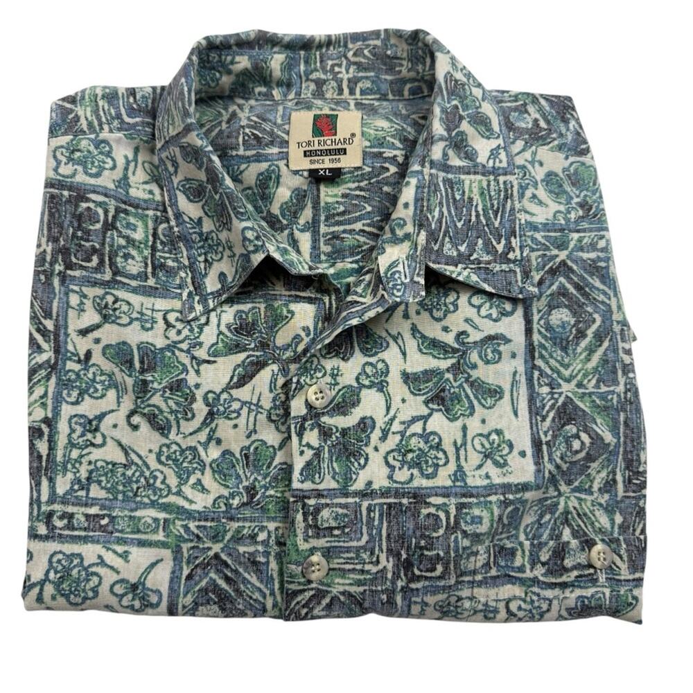 Tori Richard Hawaiian Casual Button Down Shirt